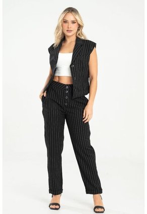 Chaleco Ocakh Negro Ragged Pf31150023