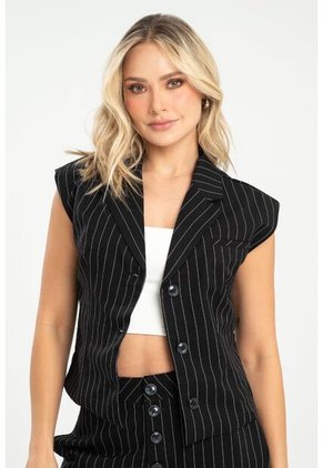 Chaleco Ocakh Negro Ragged Pf31150023