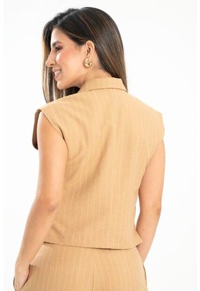 Chaleco Ocakh Beige Ragged Pf31150023