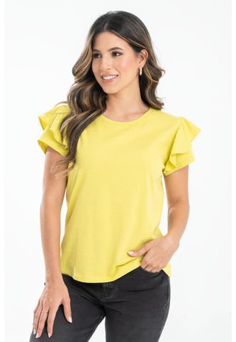 Camiseta Julieta Verde Ragged Pf31122208 Ragged