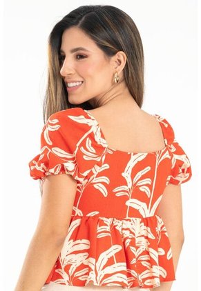 Blusa Beach Naranja Ragged Pf31113478