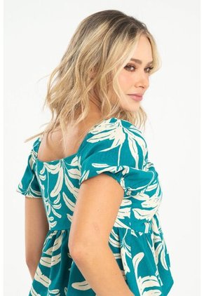 Blusa Beach Verde Ragged Pf31113478