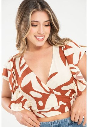 Blusa Mocca Café Ragged Pf31113481