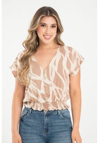 Blusa Macondo Beige Ragged Pf31113485 Ragged