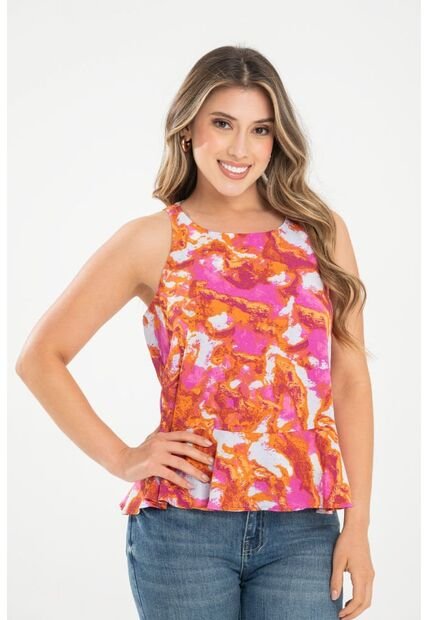 Blusa Mhexley Fucsia Ragged Pf31113483