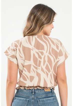 Blusa Macondo Beige Ragged Pf31113485