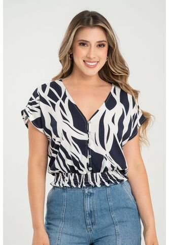 Blusa Macondo Azul Ragged Pf31113485 Ragged