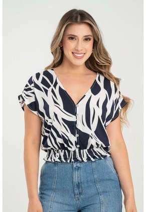 Blusa Macondo Azul Ragged Pf31113485