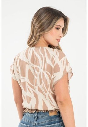 Blusa Macondo Beige Ragged Pf31113485