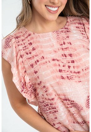 Blusa Clifton Rosa Ragged Pf31113274