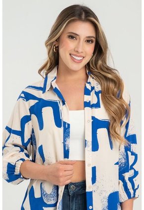Camisa Thera Azul Ragged Pf31113486