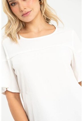 Blusa Hianna Blanco Ragged Pf31113488