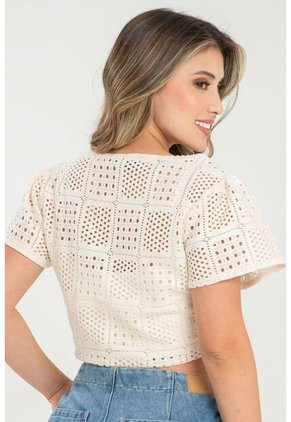 Blusa Malai Blanco Ragged Pf31113494