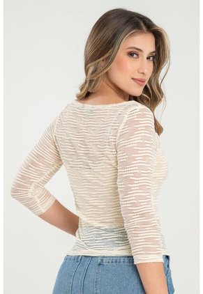 Blusa Vanity Blanco Ragged Pf31113495