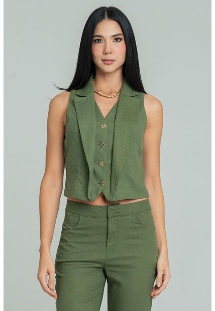 Chaleco Bruno Verde Ragged Pf12150034