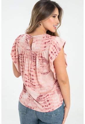 Blusa Clifton Rosa Ragged Pf31113274