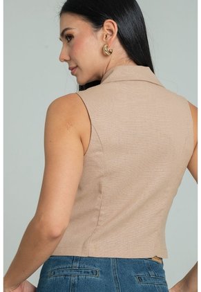 Chaleco Bruno Beige Ragged Pf12150034