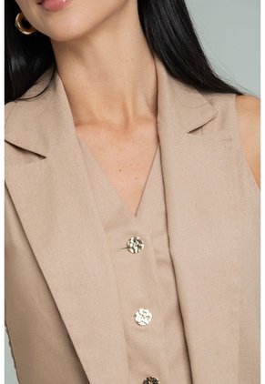 Chaleco Bruno Beige Ragged Pf12150034