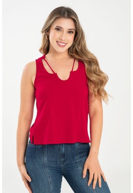 Blusa Mhiles Rojo Ragged Pf31113497