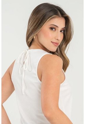 Blusa Mhiles Blanco Ragged Pf31113497