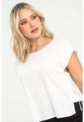 Blusa Ammhy Blanco Ragged Pf31113499