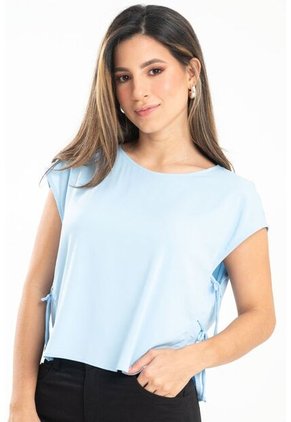 Blusa Ammhy Azul Ragged Pf31113499
