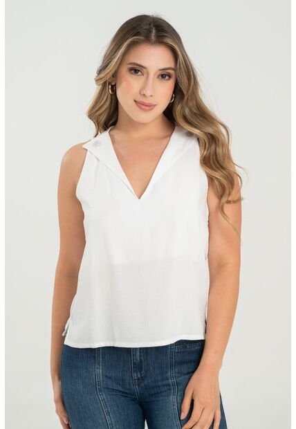 Blusa Shailene Blanco Ragged Pf31113500