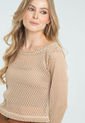 Blusa Tejida Manga Larga Beige Ragged Pf11112684 de Ragged