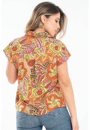 Blusa Laguna Beige Ragged Pf31113296