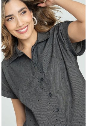 Camisa Montana Shine Negro Ragged Pf11112797