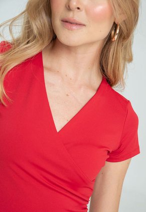 Top Makeno Rojo Ragged Pf13120745