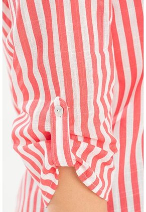 Camisa Ferrer Rayas Rojo Ragged Pf31113501