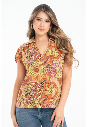 Blusa Laguna Beige Ragged Pf31113296