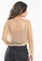 Buzo Malla Brillo Dorado Ragged Pf31122229 de Ragged