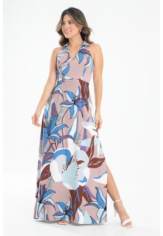 Vestido Carmen Azul Ragged Pf31511383 Ragged