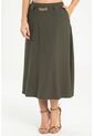 Falda Midi Mazhon Verde Ragged Pf31320351 de Ragged