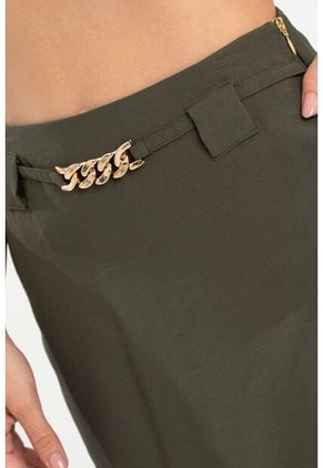 Falda Midi Mazhon Verde Ragged Pf31320351