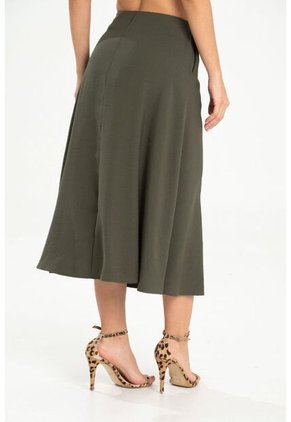 Falda Midi Mazhon Verde Ragged Pf31320351