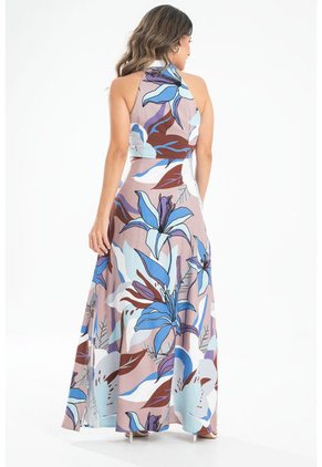 Vestido Carmen Azul Ragged Pf31511383