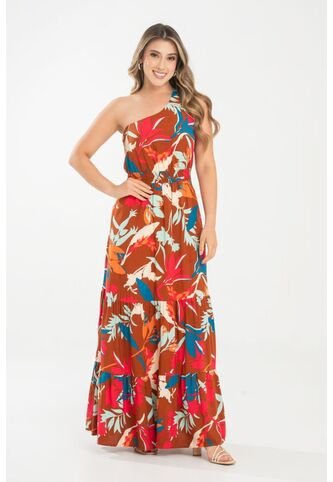 Vestido Malia Café Ragged Pf31511479 Ragged