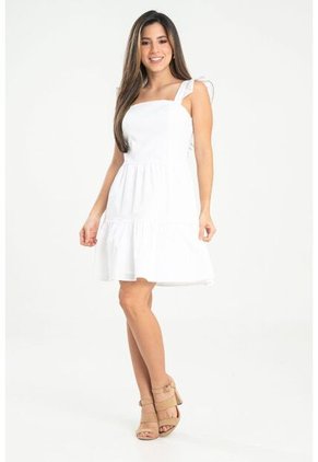 Vestido Sofy Blancura Blanco Ragged Pf31511480