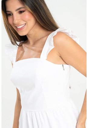 Vestido Sofy Blancura Blanco Ragged Pf31511480