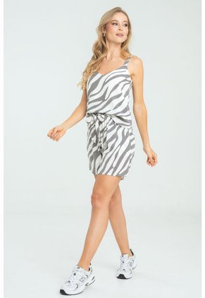Short Zebra Gris Ragged Pf11340147