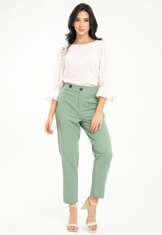 Pantalon Leeza Verde Ragged Pf12310376 Ragged