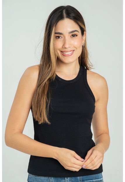 Camiseta Atletica Rib Negro Ragged Pf17120045