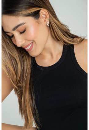 Camiseta Atletica Rib Negro Ragged Pf17120045