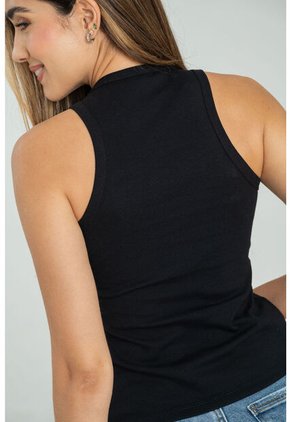 Camiseta Atletica Rib Negro Ragged Pf17120045