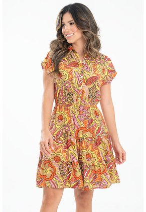 Vestido Maggie Beige Ragged Pf31511391