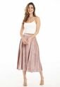 Falda Midi Velvet Rosa Ragged Pf11320410 de Ragged