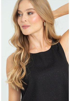 Blusa Karrie Negro Ragged Pf12110816